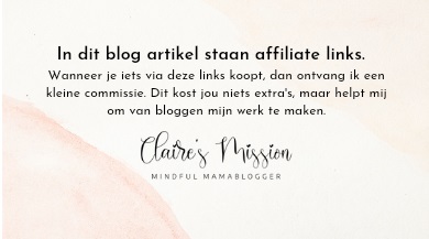 Affiliate links op Claire's Mission
