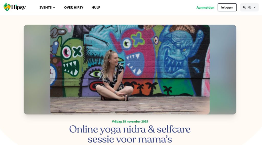 online yoga nidra en selfcare sessie voor mama's